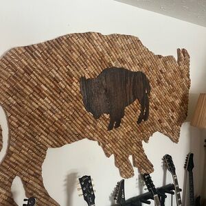 Rustic Brown Buffalo Wall Art